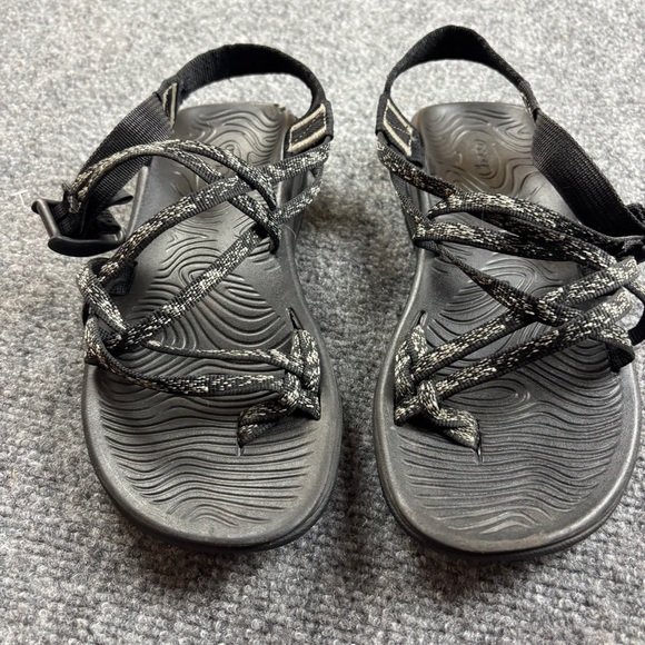 Chaco Shoes - CHACO Women’s Z/Cloud X2 Sandals Black/White Water Shoe Outdoor size: 8